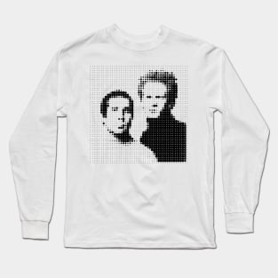 Simon & Garfunkel / Minimalist Graphic Artwork Design Long Sleeve T-Shirt